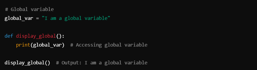 python global variable with example